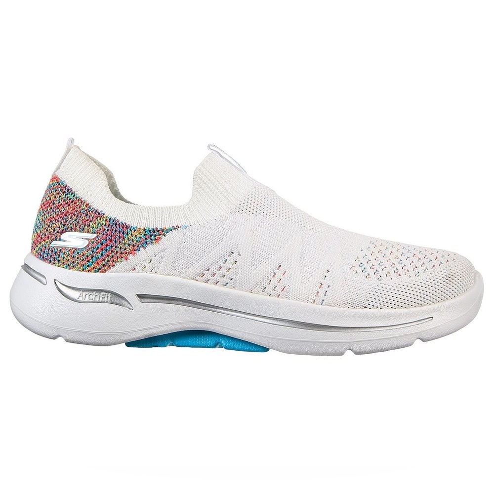 NWOT Skechers GOwalk White Arch Fit Washable Slip-On Sneakers